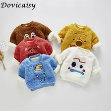 Осенний свитер для маленьких девочек, одежда для малышей, Детский свитер с капюшоном, хлопковая одежда с рисунком, одежда для альпинизма