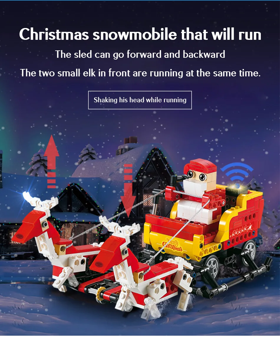 CADA C51034 Santa、Snowmobile