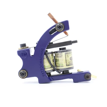 

High Quality Tattoo Machine For Shader and Liner 10 Warps Coils Machine Gun Cast Iron Black Tattoo Gun For Tattoo Supplies