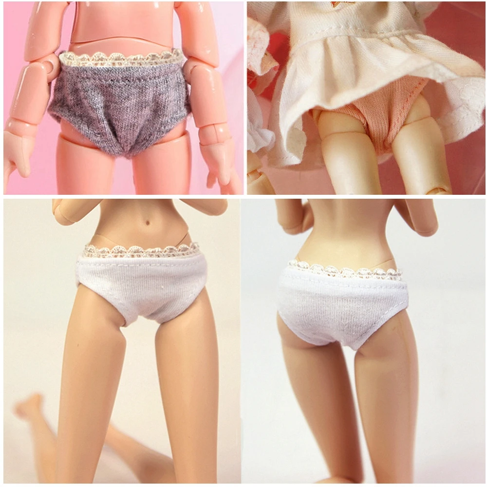 Doll Clothes Accessories Doll Clothes Doll Accessories Plush Doll Accessories Cute Doll Lace Underwear Briefs For 1/12 1/6 1/4 1/3 Doll House Decoration Girls Gift Kids DIY