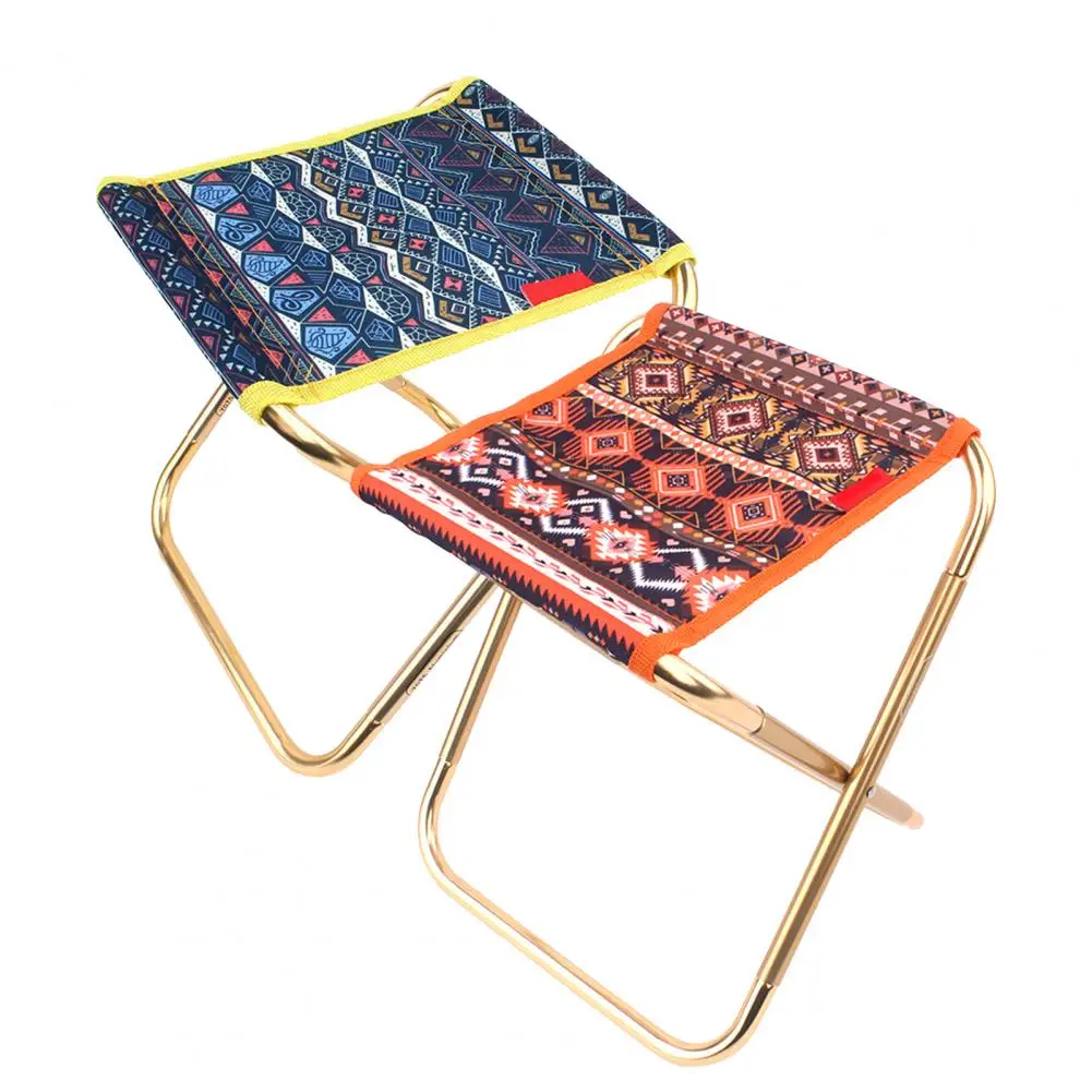 Folding Chair Retractable Stool Folding Fishing Chair Lightweight Picnic Camping Chair Aluminum Alloy Fishing Rest Stool For Beach Outdoor