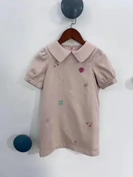 

Instock Hand embroidered beads Bp style cherry brand Girls Dress Pink Girls Clothing Boutique brand Girls Dress 3Y 4Y 6Y 10Y 12Y