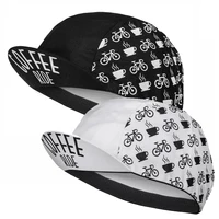 New Classical Black White Coffee Ride Cycling Caps OSCROLLING Gorra Ciclismo Unisex 1