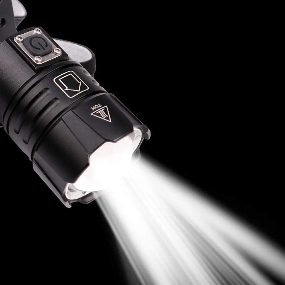 70000LM светодиодный налобный фонарь xhp70.2 мощный налобный фонарь XHP70 USB Перезаряжаемый зум высокой мощности рыболовный налобный фонарь для кемпинга