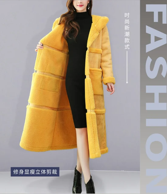 2021 New Women Winter Warm Parker Female Detachable Mink Fur Big