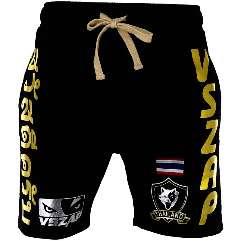 VSZAP мужские кикбоксинг, MMA Muay тайские шорты кикбоксинг тренировочный бой Грэпплинг трусы детям для фитнеса тренажерный зал для взрослых Спортивная одежда