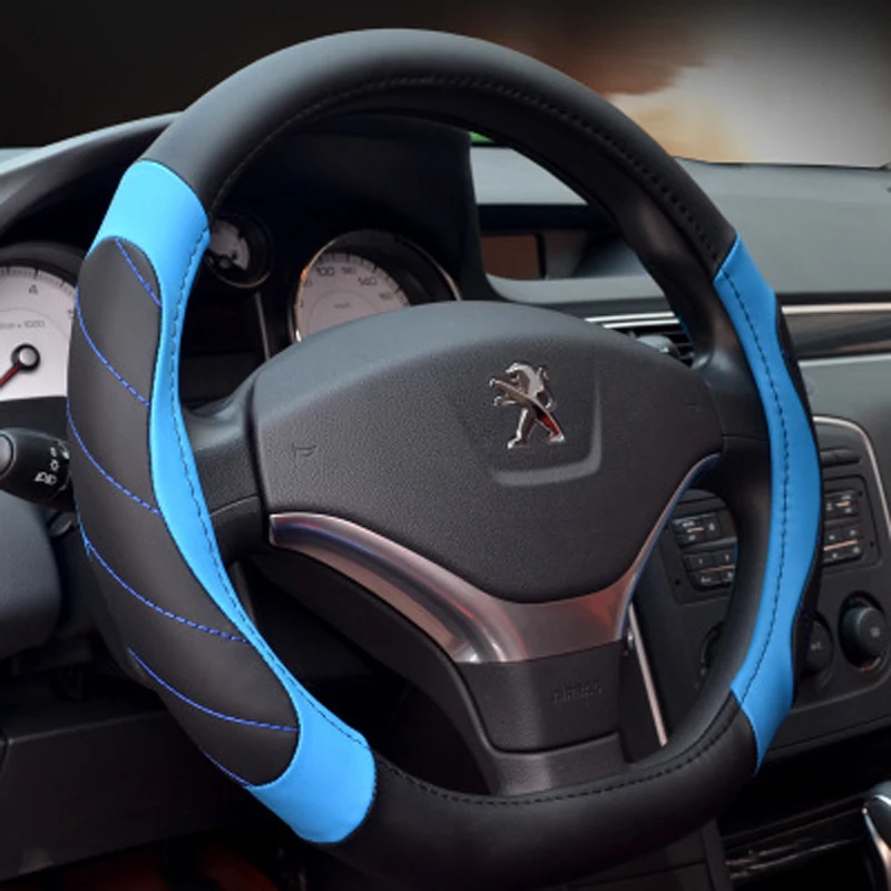 CHIZIYO D-образное кольцо из микрофибры кожаный чехол на руль автомобиля для GOLF 7 2015