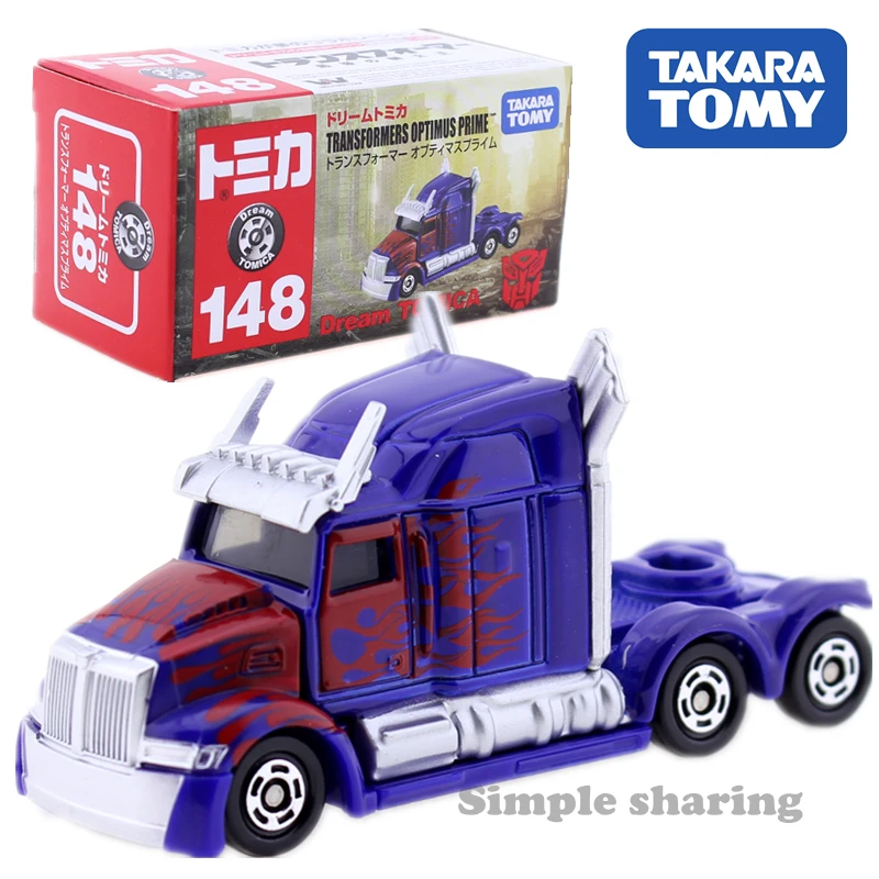Takara Tomy Dream Tomica No.148 Трансформеры Optimus Prime автомобиль горячие поп детские игрушки
