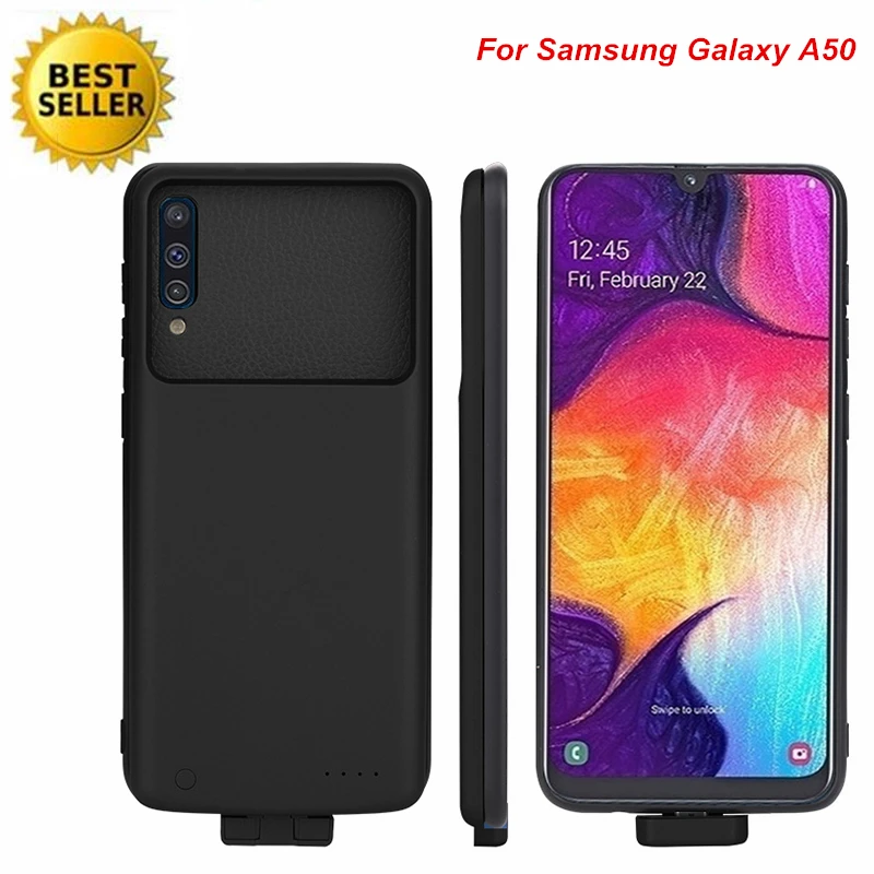 

For Samsung Galaxy A50 Battery Case Slim Backup Charger Case Cover Smart Power Bank For Samsung A50 Battery Case