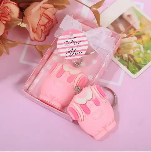 

10 шт./лот свадебные подарки свадебные принадлежности подарок на день Святого Валентина синий розовый Брелок «одежда» креативный подарок ключ