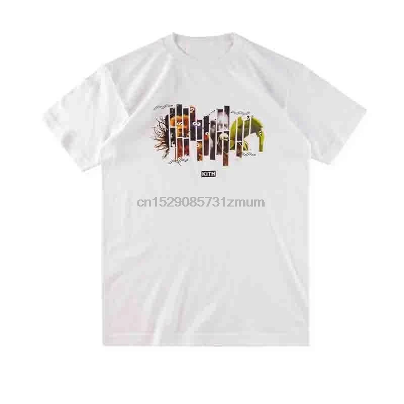 Футболка Kith x бердорф Гудман х Моми Сезам улица Джим Хенсон белая размер средняя