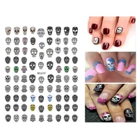 Halloween Series Nail Sticker Collection Skull Head Night Glowing Ghost Bat Nail Slider 10PCS 2