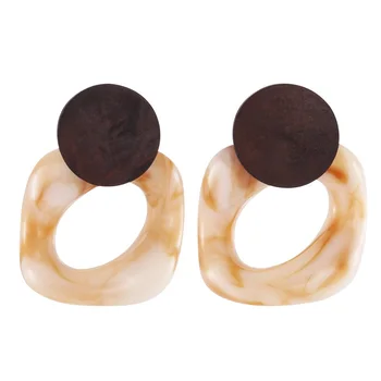 

Woman Fashion Resin Simplicity Decent Personality Office Earring
