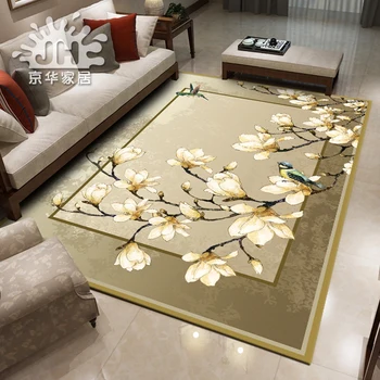 

4000*3000mm Acrylic Modern Minimalist Mediterranean Anchor Design Living Room Sofa Tea Table Carpet New Design Bedroom Rug