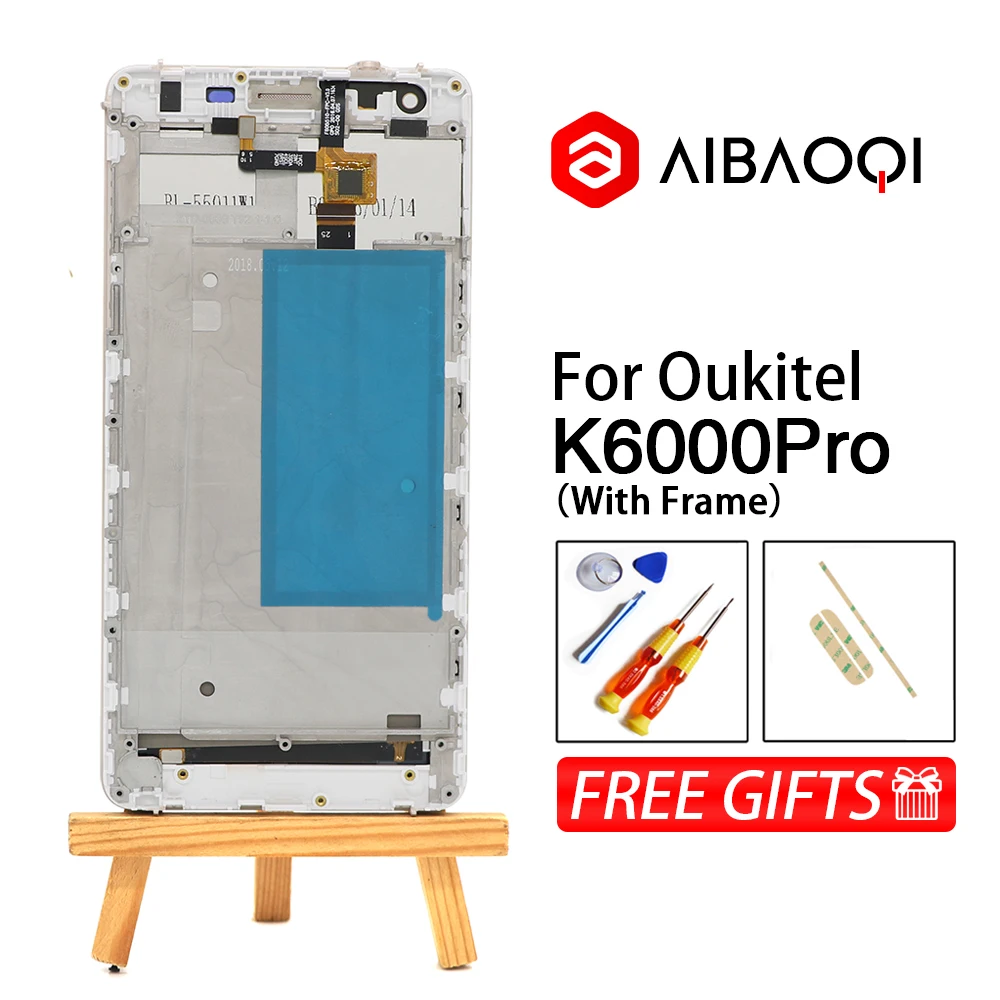 Сенсорный экран AiBaoQi для телефона Oukitel K6000 Pro/K6000/K6000Pro сменный ЖК дисплей 5 х1080 с