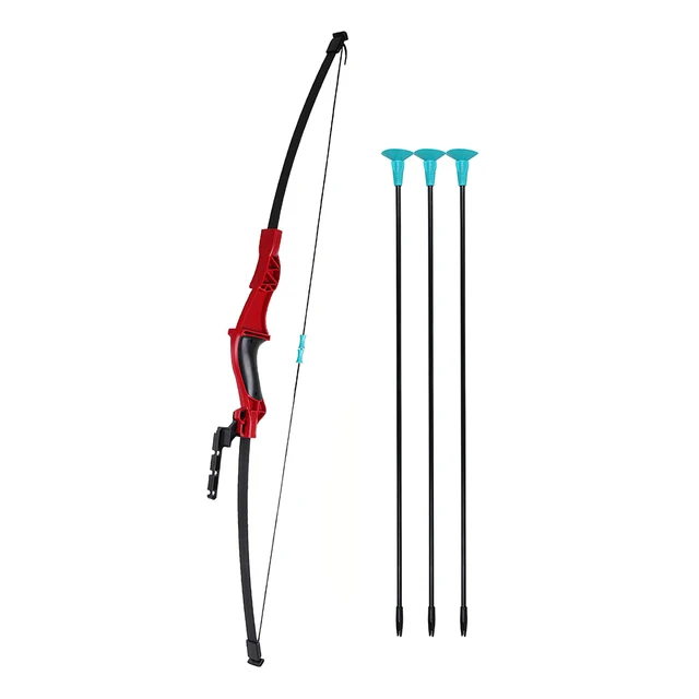 Reusable 3pcs Arrows Archery Toy Foldable Bow Arrow Set Interesting Archery Practical Shooting Outdoors Garden Patio Backyard