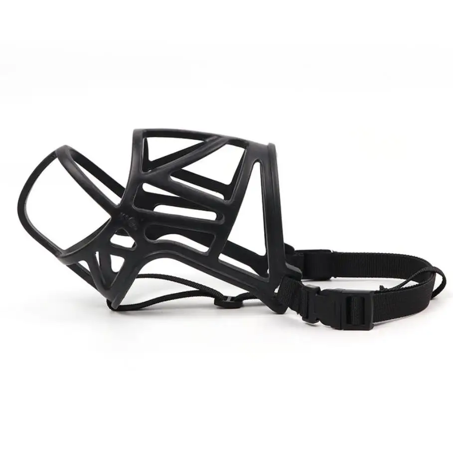 1PC Pet Dog Adjustable Mask Bark Bite Mesh Mouth Muzzle Grooming Anti Stop Chewing Hound Training Tool Anti-bite E11444 