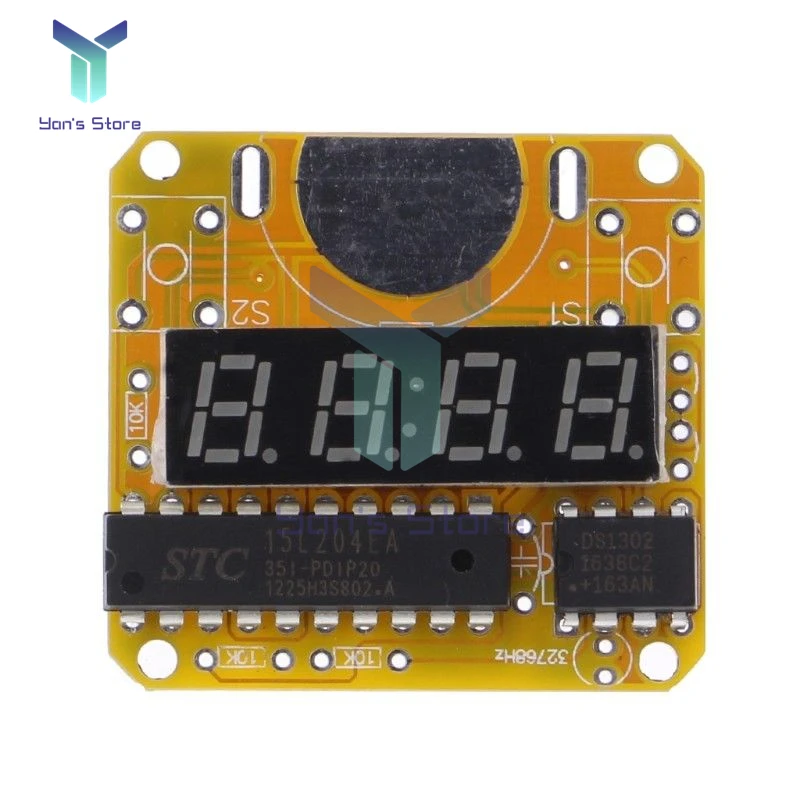 Digital Watch Electronic Clock DIY Kit Single-chip LED Digital Electronic Watches Clock Module LED With Transparent Cover lcd digital clock,digital desk clock,digital clock,digital table clock