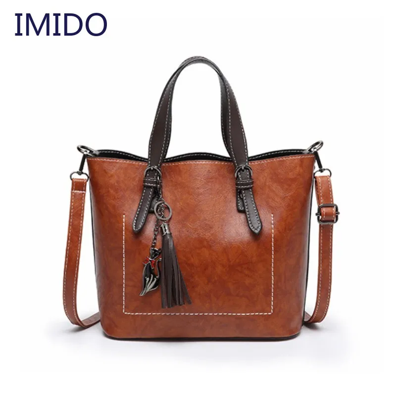 

Retro Thread Ladies Hand Bags Large Capacity PU Leather Designer Tote Shoulder Bags Women Travel Crossbody Handbag Female New