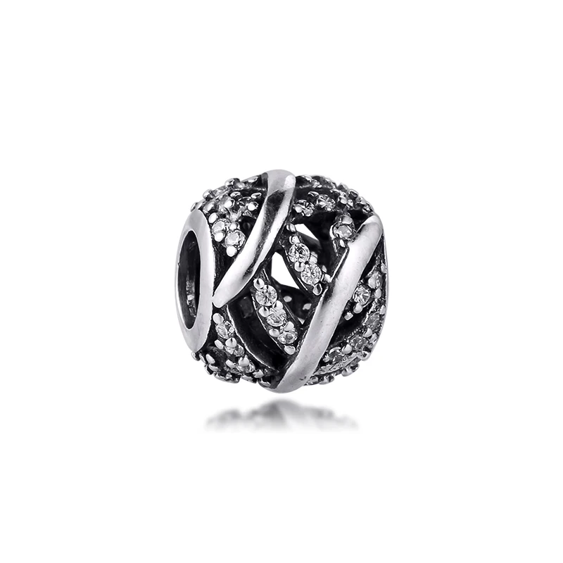 Подходит для браслета Pandora из настоящего стерлингового серебра 925 пробы подвески