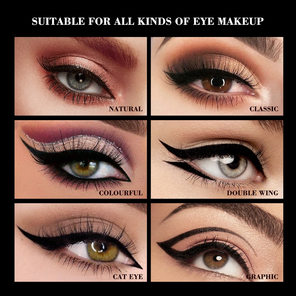 O.TWO.O 2db eyeliner Apaminta készlet eyeliner Irón Vízhatlan esőköpény Hosszú életű Ellenálló Sztrájktörő depilatory eyeliner Apaminta számára szemét Összeállítás