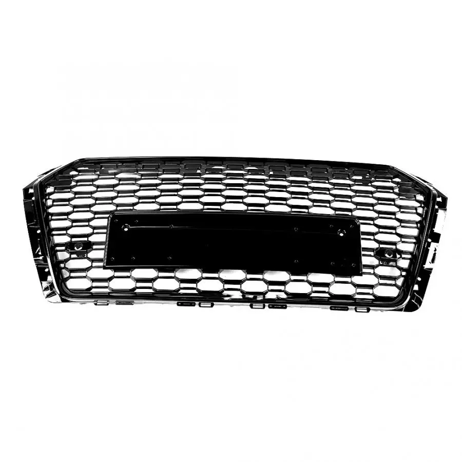 Для RS style передний бампер сетка капот Гриль глянцевый черный для Audi A4 S4 B9 автомобильный-Стайлинг передний бампер решетка