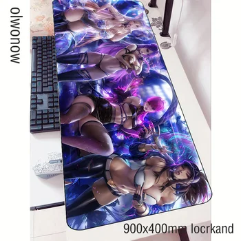

Ahri sexy mouse pad New arrival gamer cute 90x40cm notbook mouse mat gaming mousepad thick pad mouse desk padmouse mats