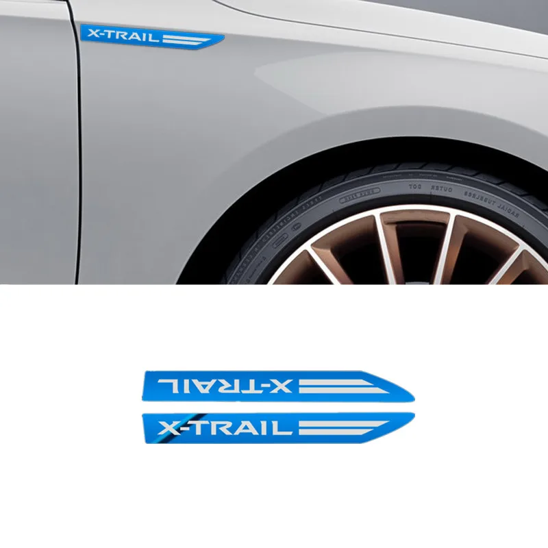 2 шт. из нержавеющей стали боковое крыло значок эмблема для Nissan X-TRAIL XTRAIL T30 T31 T32