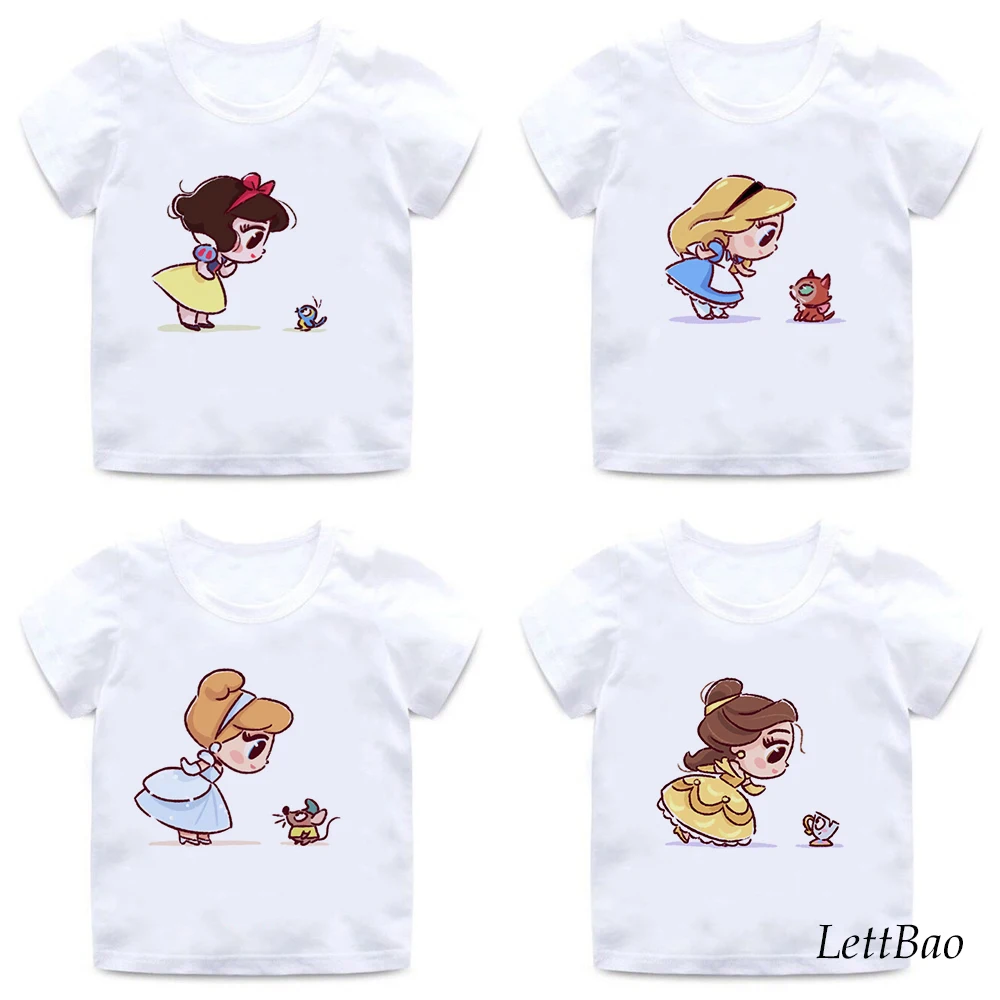 Funny Alice And Fox Print T Shirts Vogue Princess Little Girls - aesthetic spongebob shirt roblox