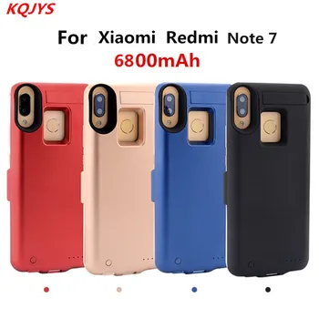 

KQJYS Backup PowerBank Charging Cover for Xiaomi Redmi Note 7 6800mAh Portable Powerbank Charger Cases