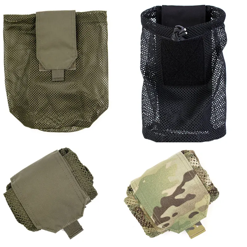 Military Airsoft Molle Tactical Magazine DUMP Ammo Drop Pouch Bag Nylon Black 