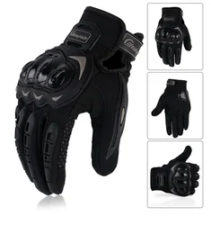 New Motorcycle Glove PVC Touch Screen Breathable Powered Motorbike Racing Riding Bicycle Protective Gloves Summer