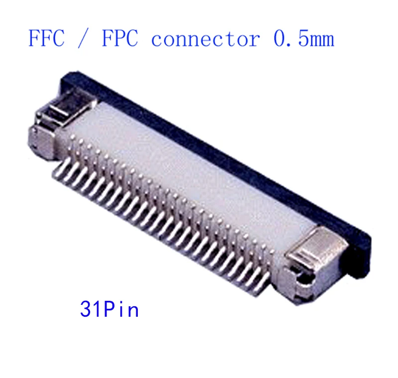 10 X FPC FFC 0.5mm Pitch 10 Pin Flip Type Flat Cable Connector Bottom Contact RF