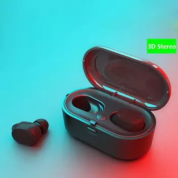 

BEESCLOVER AIR2 TWS Earphone True Bluetooth V5.0 Earphone 3D Stereo Earbuds With Mic With Charging Box For Sports Daily Wear d40