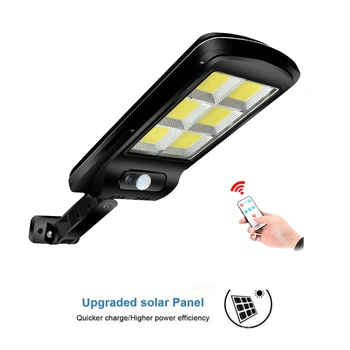 

LED Solar Rechargeable Garden light PIR Motion Sensor Lawn Lamp Night Security Wall Light Outdoor Yard Fence Emergency Lighting