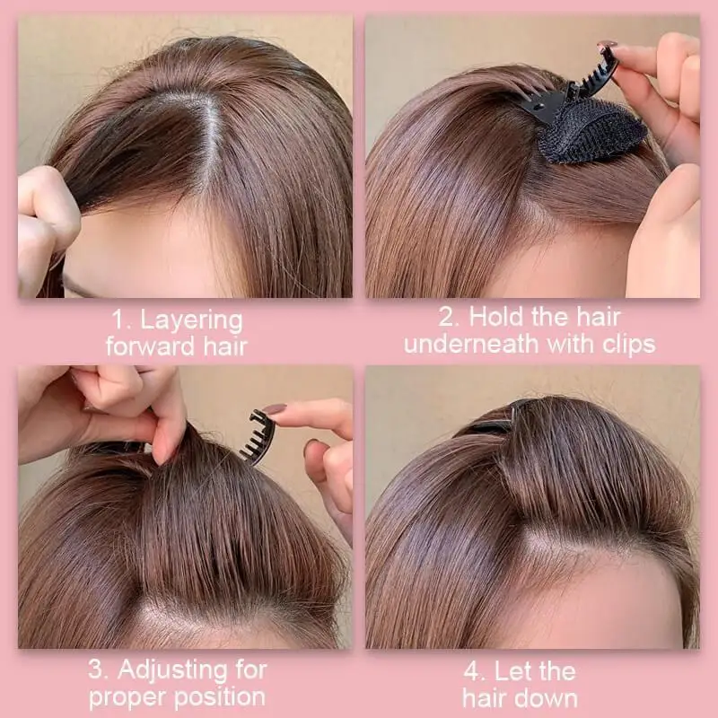 Puff Hair Head Cushion Invisible Insert Fluffy Pad Base Sponge Clip Bun Comb Bump It Up Volume Princess Styling Women Girl Acces