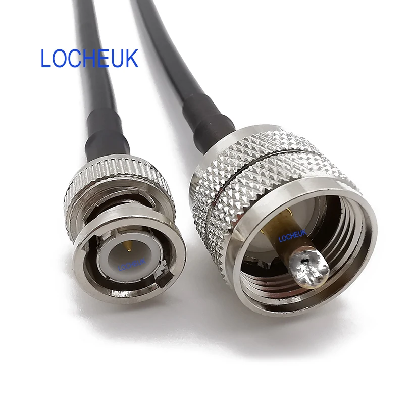 LMR200 BNC штекер к UHF Стандартный радиочастотный коаксиальный УВЧ фотоджемпер