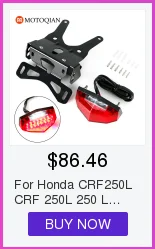 Для Honda CRF250L CRF 250L 250 L лицензионный кронштейн задний светильник Eliminator регистрация мотоцикла грязи велосипед часть аксессуары