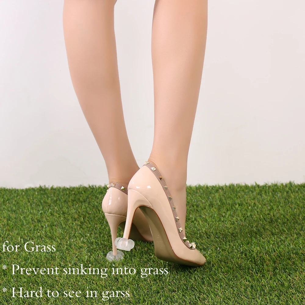 Awestuffs High Heel Protectors - Never Sink In Grass Again (Black, 13mm) :  Amazon.in: Fashion