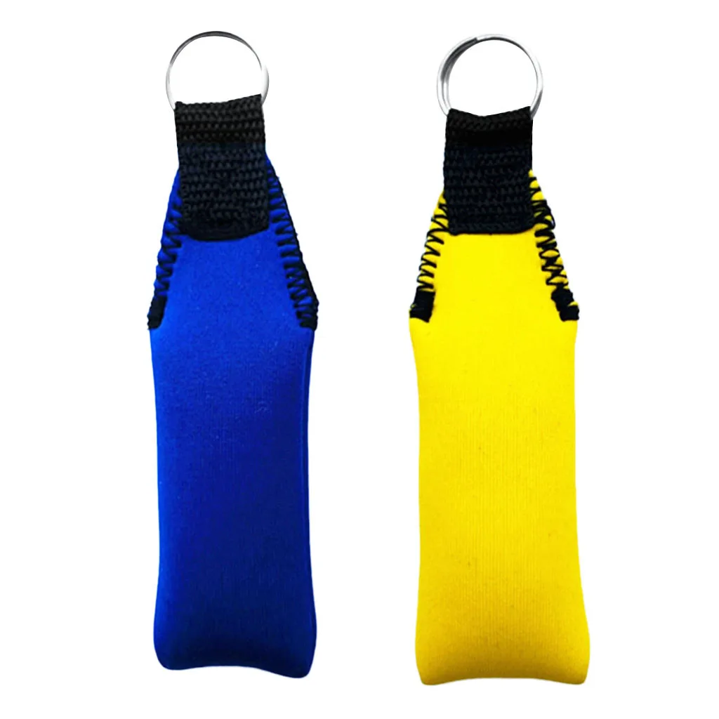 2Pcs Rectangle Neoprene Floating Keyring Key Float For Yacht Water Sports