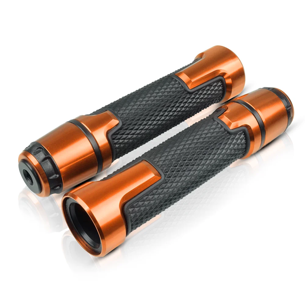 Дизайн Алюминий+ пластик мотоциклетные рукоятки руля ручки руля FOF K1300GL 2009 2010 G650 2007 K1200R спортивные R1200S - Цвет: Orange