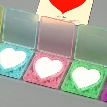 

20Pcs Portable Heart Shape Paper Soap Disposable With Soap Box Mini Soap Paper Travel Bath Soap Paper Hand-washing Soap New