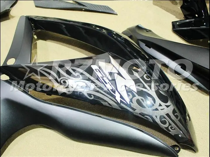ACE наборы ABS инъекции обтекатели комплект подходит для SUZUKI GSX-R600 GSX-R750 K8 2008 2009 GSX-R600 k8 08 09 черный t2
