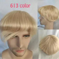 Toupee for men Human Hair pieces for men replacement system 10x8