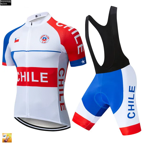 Открытый Спорт команда Велоспорт Джерси Набор Чили Pro Ropa Ciclismo велорубашка MTB велосипед одежда цикл комплекты одежды 16D - Цвет: Picture Color
