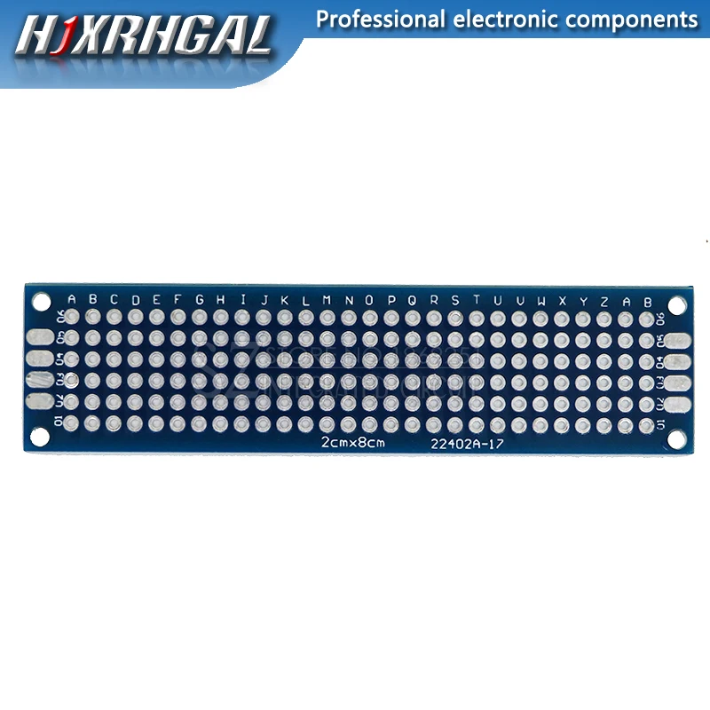 1 шт./лот PCB двухсторонняя печатную плату Универсальный макет доска 2*8 см 3*7 см 4*6 см 5*7 см 7*9 см шаг 2,54 мм таблетка синий печатной платы
