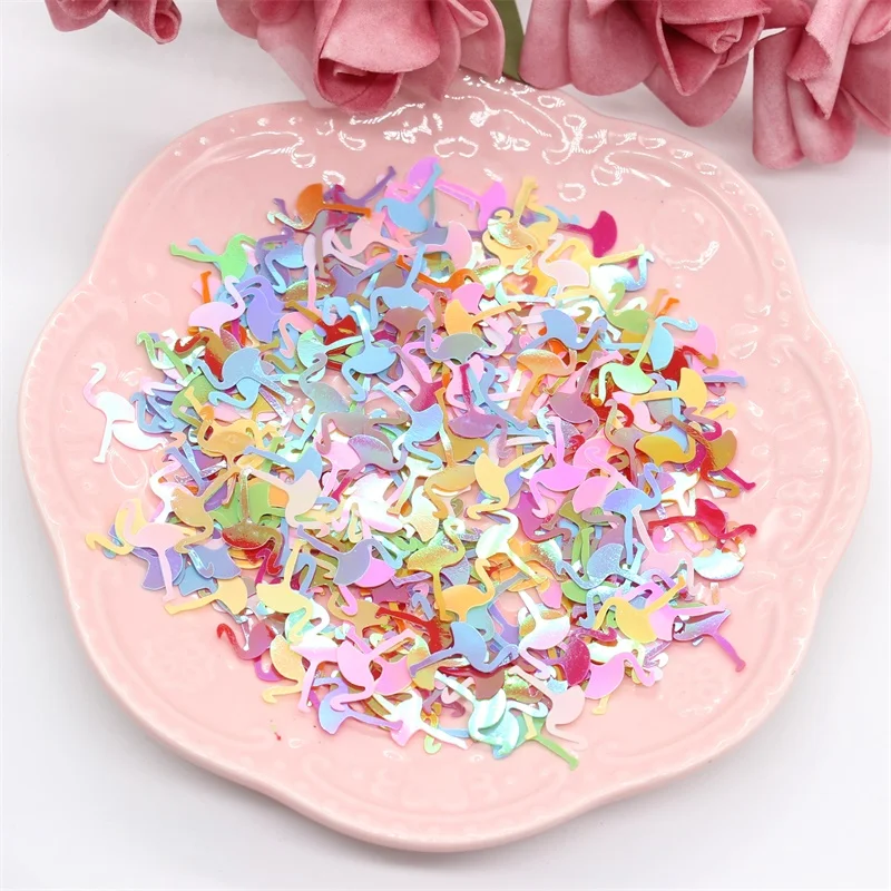 

KSCRAFT 10mm*20mm Flamingo Shape Sequins PVC Flat for DIY Card Making Craft Color Collection