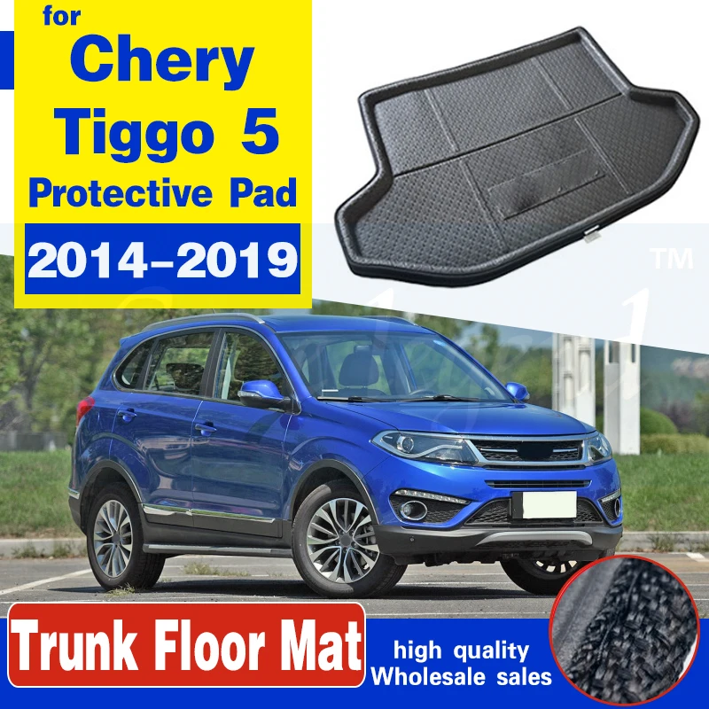 

Rear Trunk Tray Boot Liner Cargo Mat Pad Floor Carpet Mud Kick Trunk mat Non-slip Pad decoration Fit For Chery Tiggo 5 2014-2019