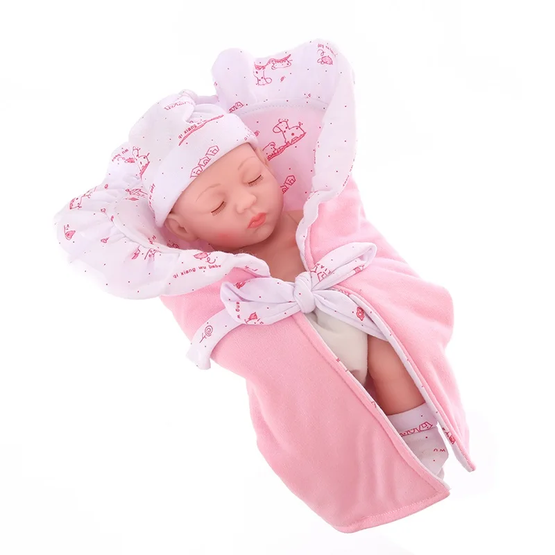 10 дюймов Reborn Baby Doll все тело Мягкая силиконовая Детская кукла мягкий винил реалистичный милый подарок на день рождения для детей - Цвет: JX275-4