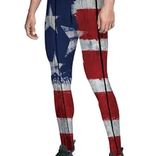 Мужские влагоотводящие брюки со звездами и полосками, флагом и деревом, влагоотводящие, скрытый карман, с высокой талией, мягкие, тянущиеся, из искусственной кожи